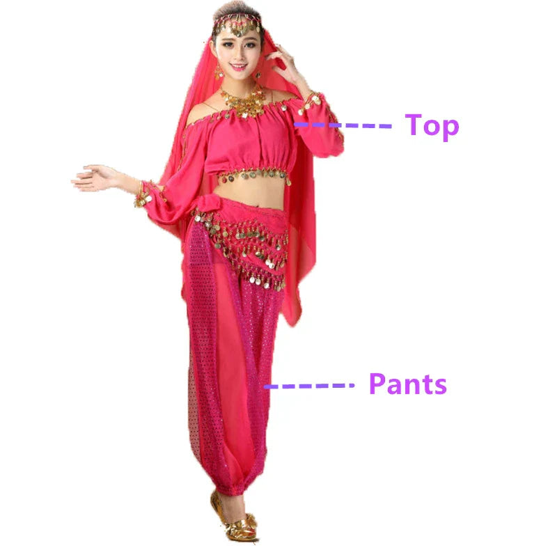 Bollywood Dance Costumes Indian Belly Dance Costumes Set