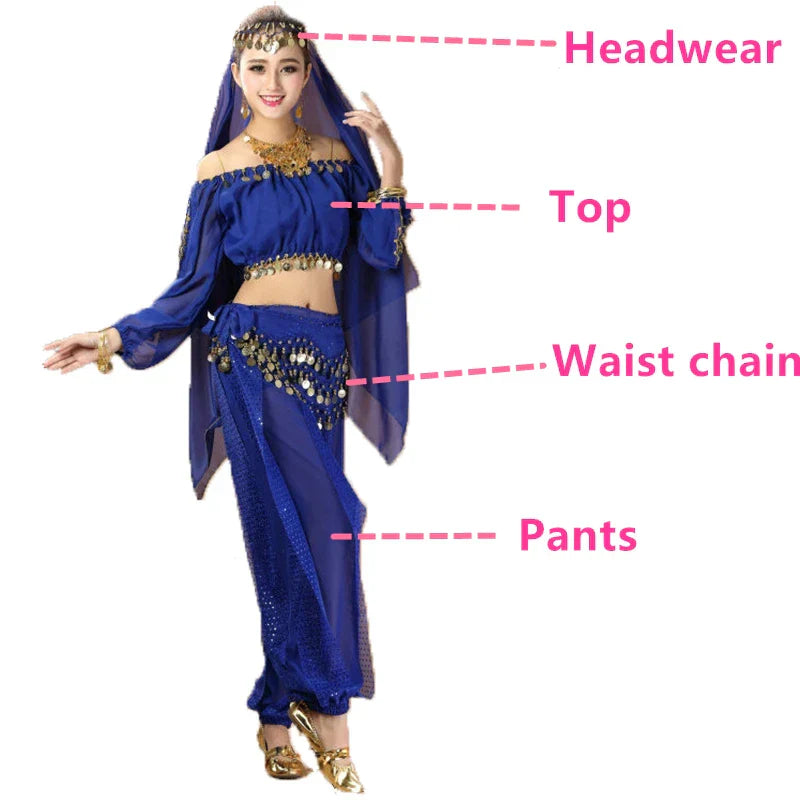 Bollywood Dance Costumes Indian Belly Dance Costumes Set