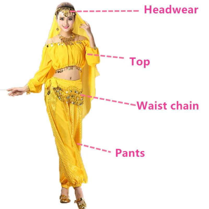 Bollywood Dance Costumes Indian Belly Dance Costumes Set