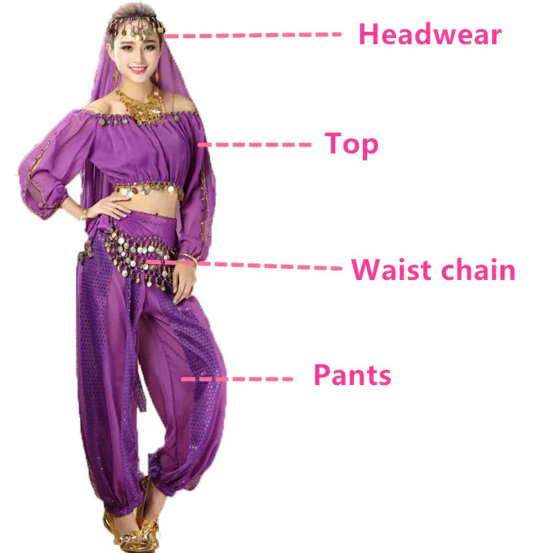 Bollywood Dance Costumes Indian Belly Dance Costumes Set