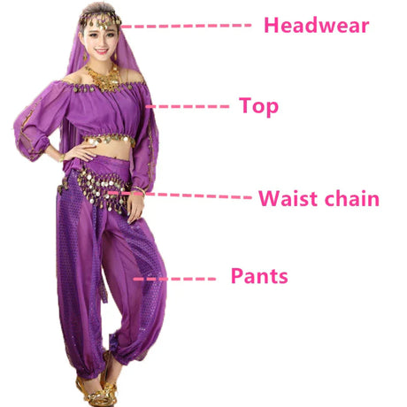 Bollywood Dance Costumes Indian Belly Dance Costumes Set