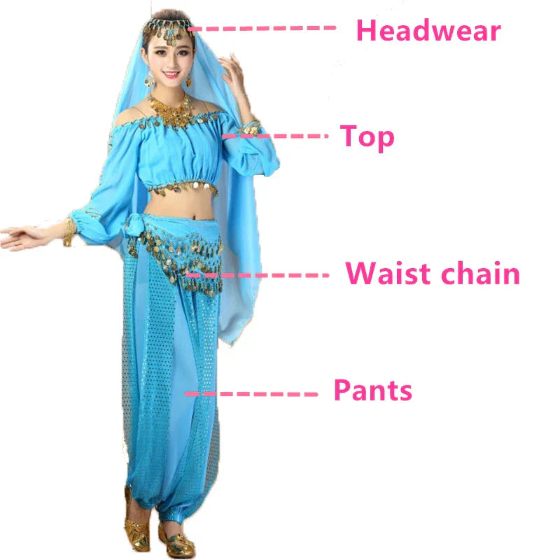 Bollywood Dance Costumes Indian Belly Dance Costumes Set