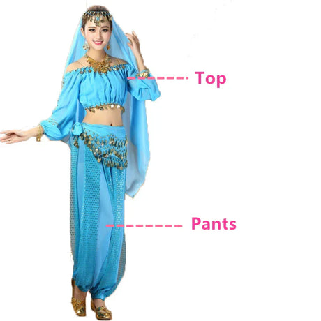 Bollywood Dance Costumes Indian Belly Dance Costumes Set