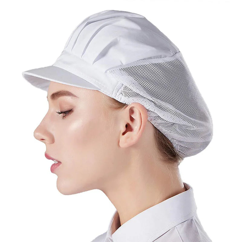 Breathable Mesh Both Sexes Workshop Cap Hotel Restaurant