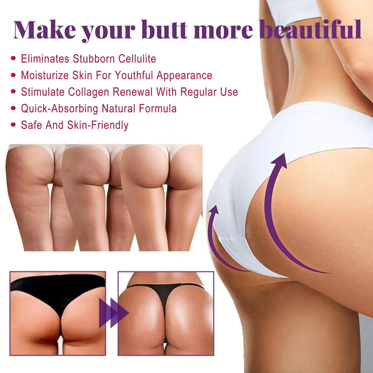 Butt Enhancement Cream Hip Buttock Essential Oils Fast