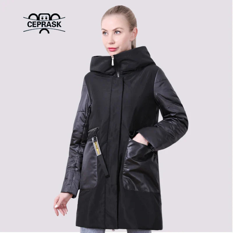 Ceprask New Spring Jacket Women Autumn Coat Long