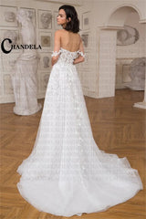 CHANDELA Elegant Wedding Dresses Off the Shoulder