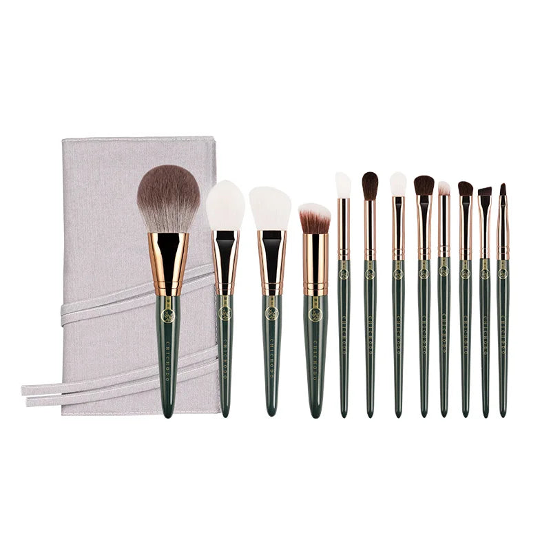 Chichodo Makeup Brush-Green Cloud Cosmetic Brushes Series-High Quality