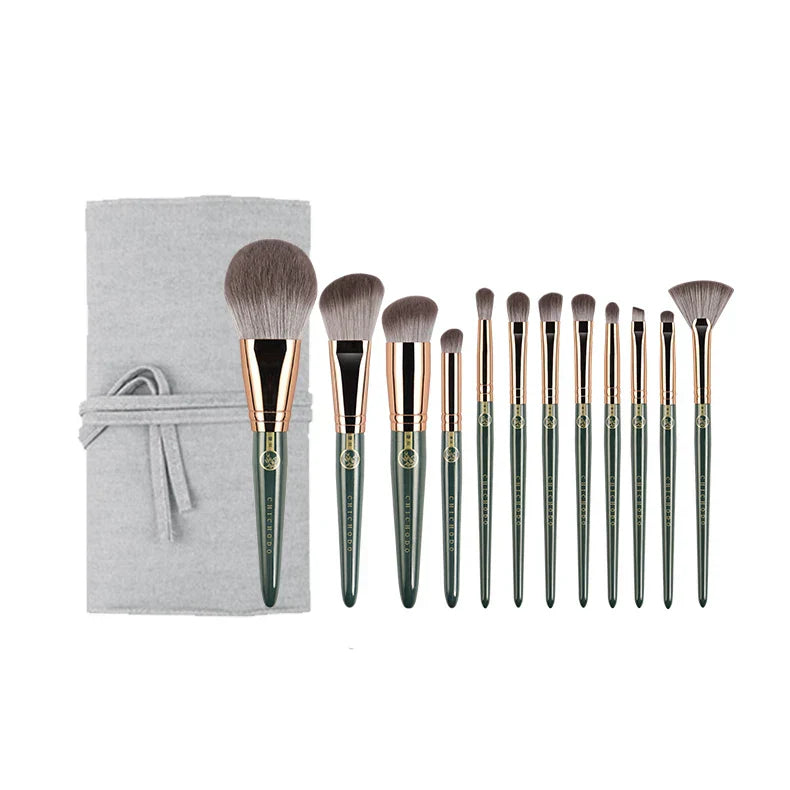 Chichodo Makeup Brush-Green Cloud Cosmetic Brushes Series-High Quality