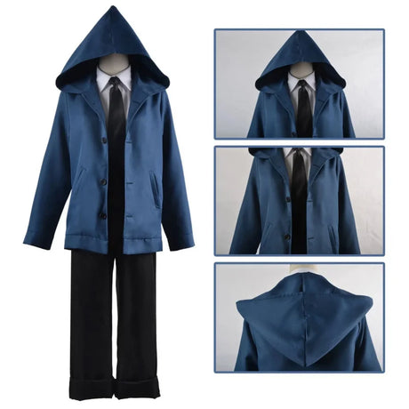 Chainsaw Man Power Cosplay Costume Outfits Blue Suit