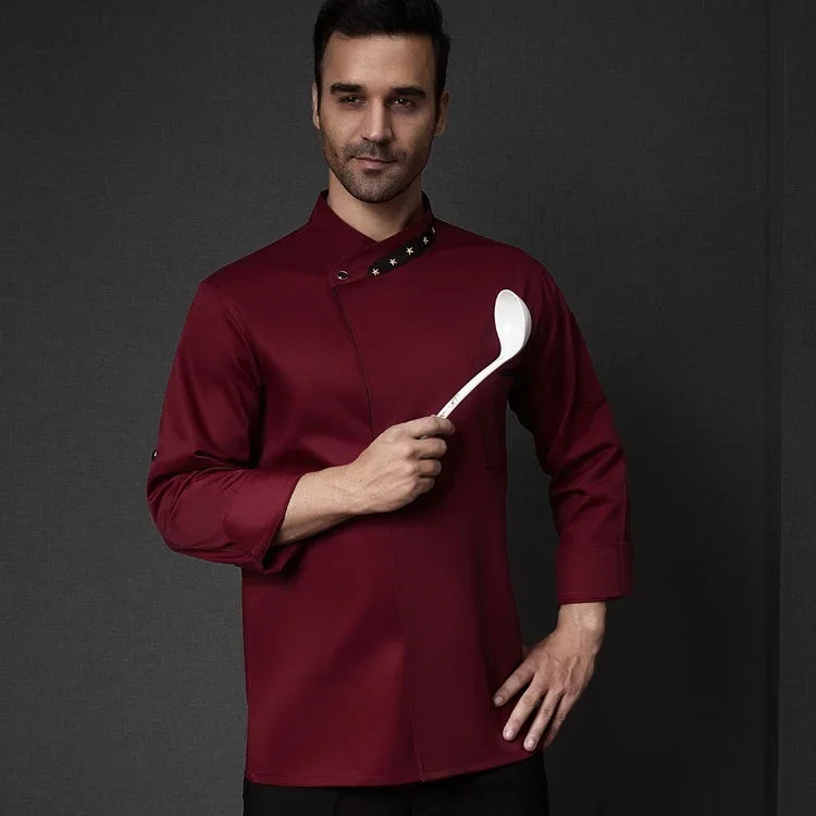 Chef Jacket Men Women Short Sleeve Restaurant Kitchen