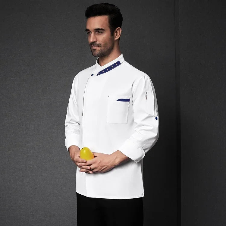 Chef Jacket Men Women Short Sleeve Restaurant Kitchen