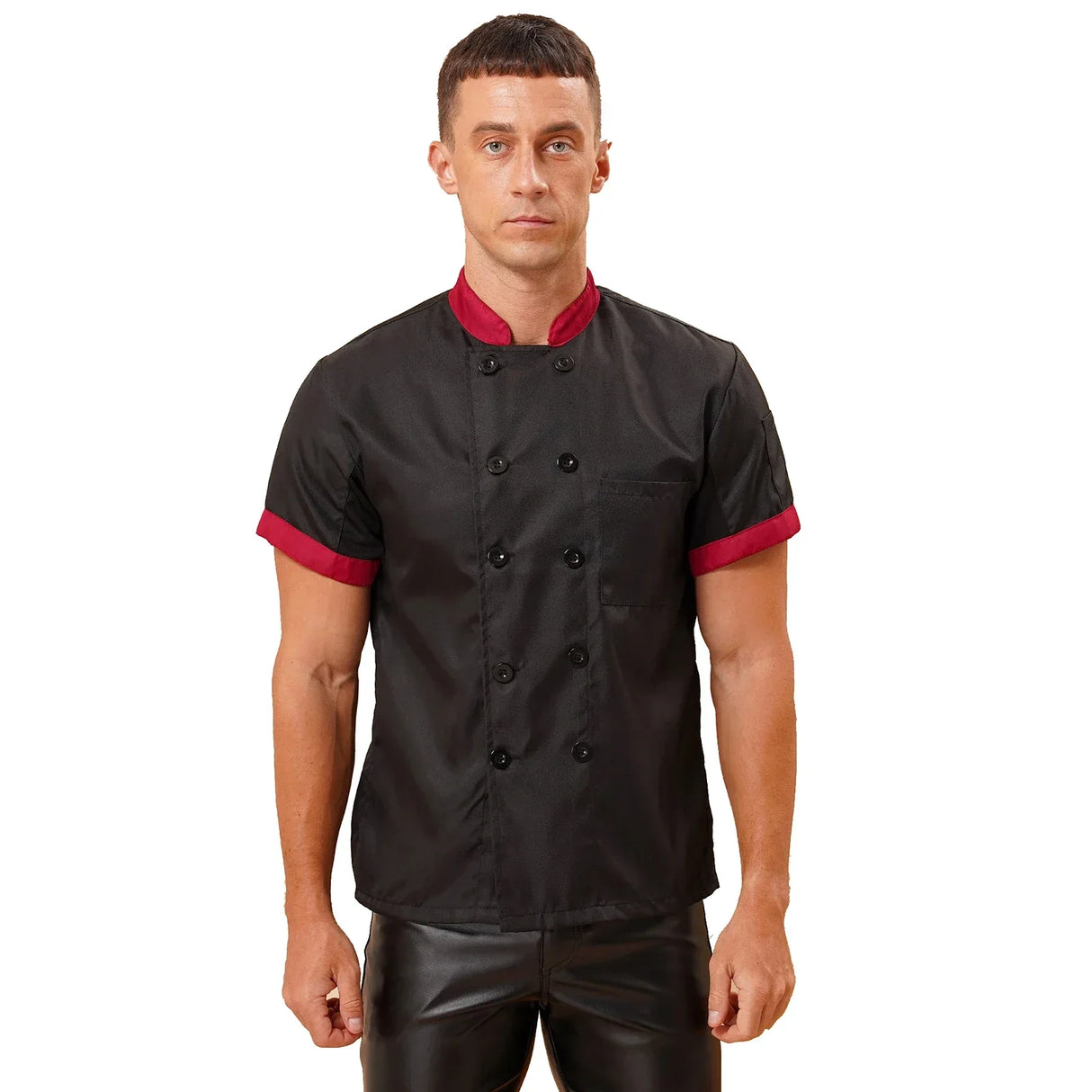 Chef' Unisex Work Uniform Mens Women Chef Shirt