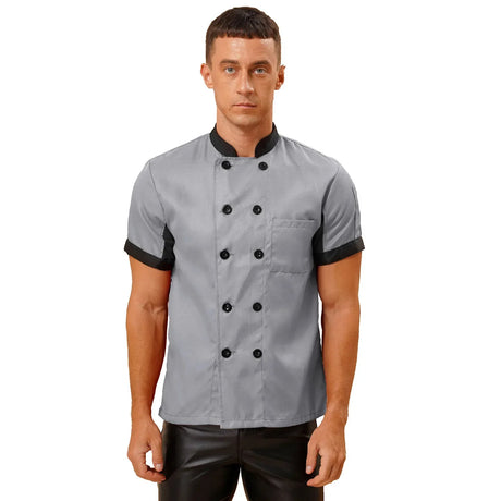 Chef' Unisex Work Uniform Mens Women Chef Shirt