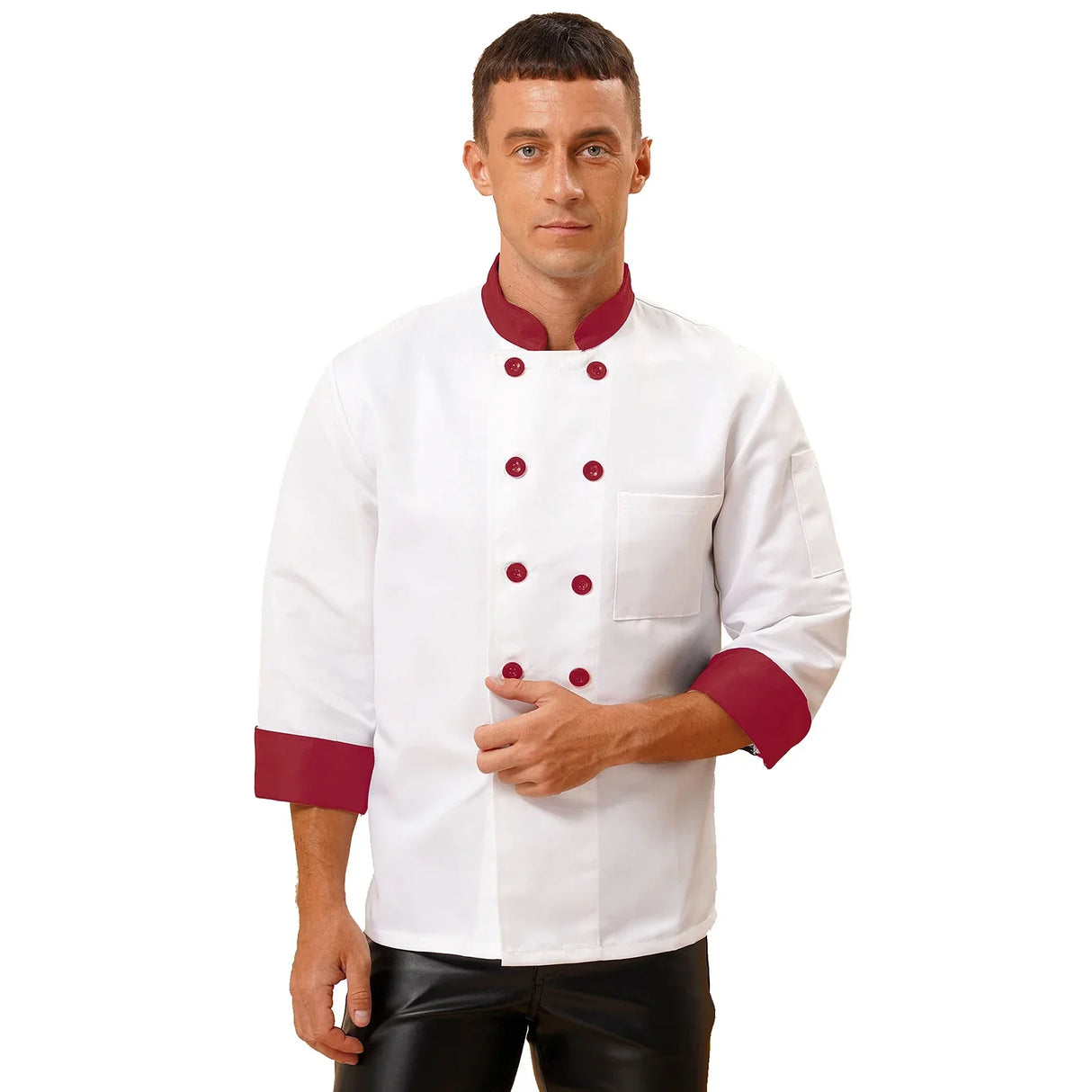 Chef' Unisex Work Uniform Mens Women Chef Shirt