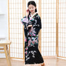 Children Girls Red Japanese Kimono Bathrobe Gown Print