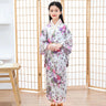 Children Girls Red Japanese Kimono Bathrobe Gown Print
