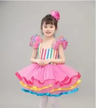 Children' Dance Hall Clothing Sequin Modern Dance Short