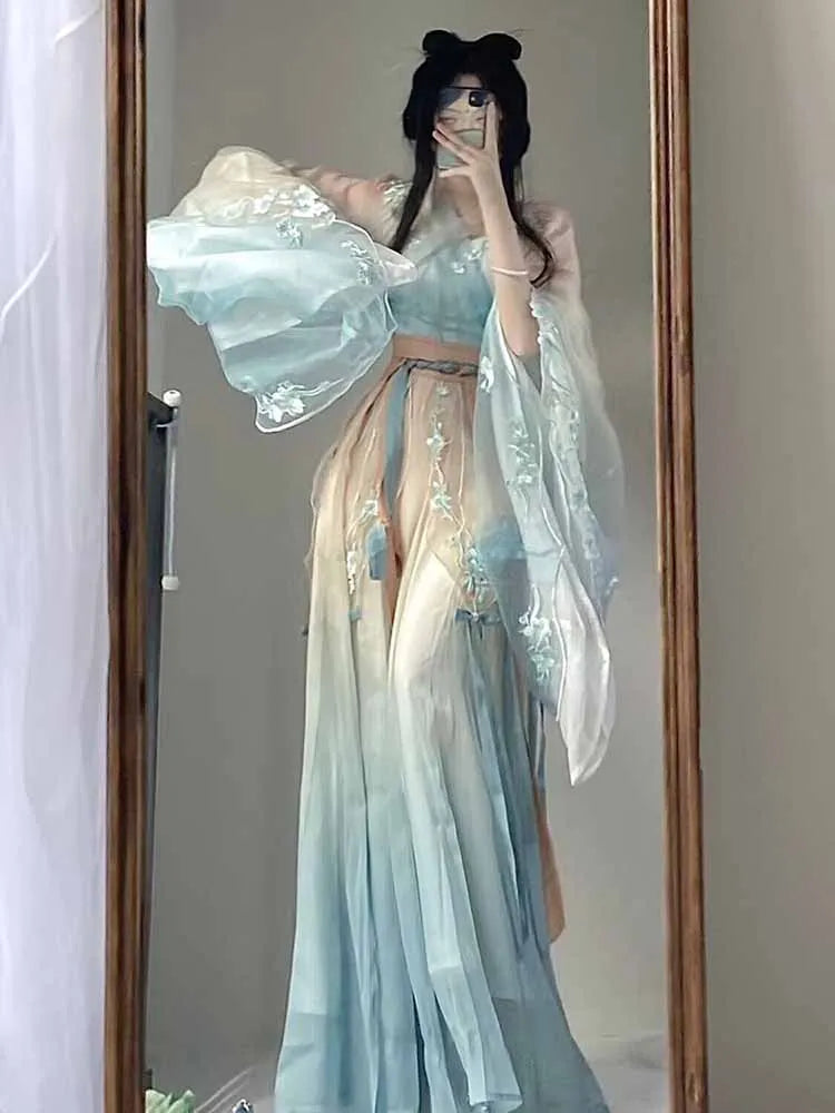 Chinese Hanfu Dress Women Traditional Vintage Hanfu Cosplay