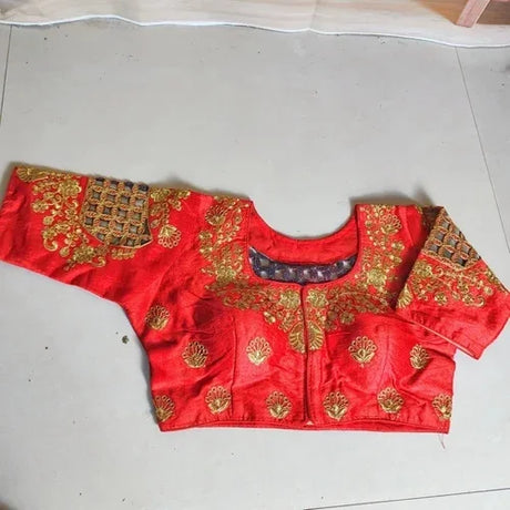 Choli Tops Emboridered Readymade Fully Stitched Blouse For