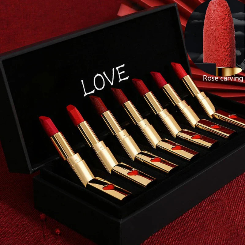 Christmas Lipstick Wooden Box Lip Gloss Collection