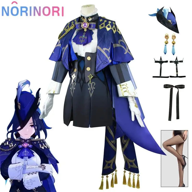 Clorinde Cosplay Genshin Impact Clorinde Cosplay Costume Fontaine