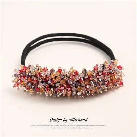 Crystal Magic Bun Maker Elegant Hairbands Donut Hairpin