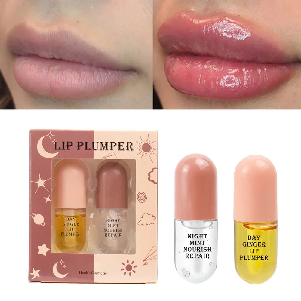 Day Night Volume Lip Plumper Oil Clear Lasting