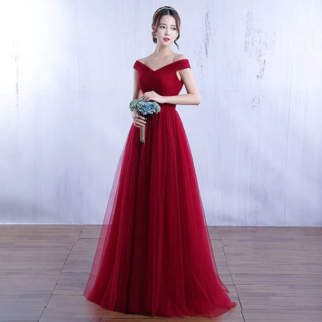 Dongcmy New Elegant Off Shoulder Party Dresses Formal