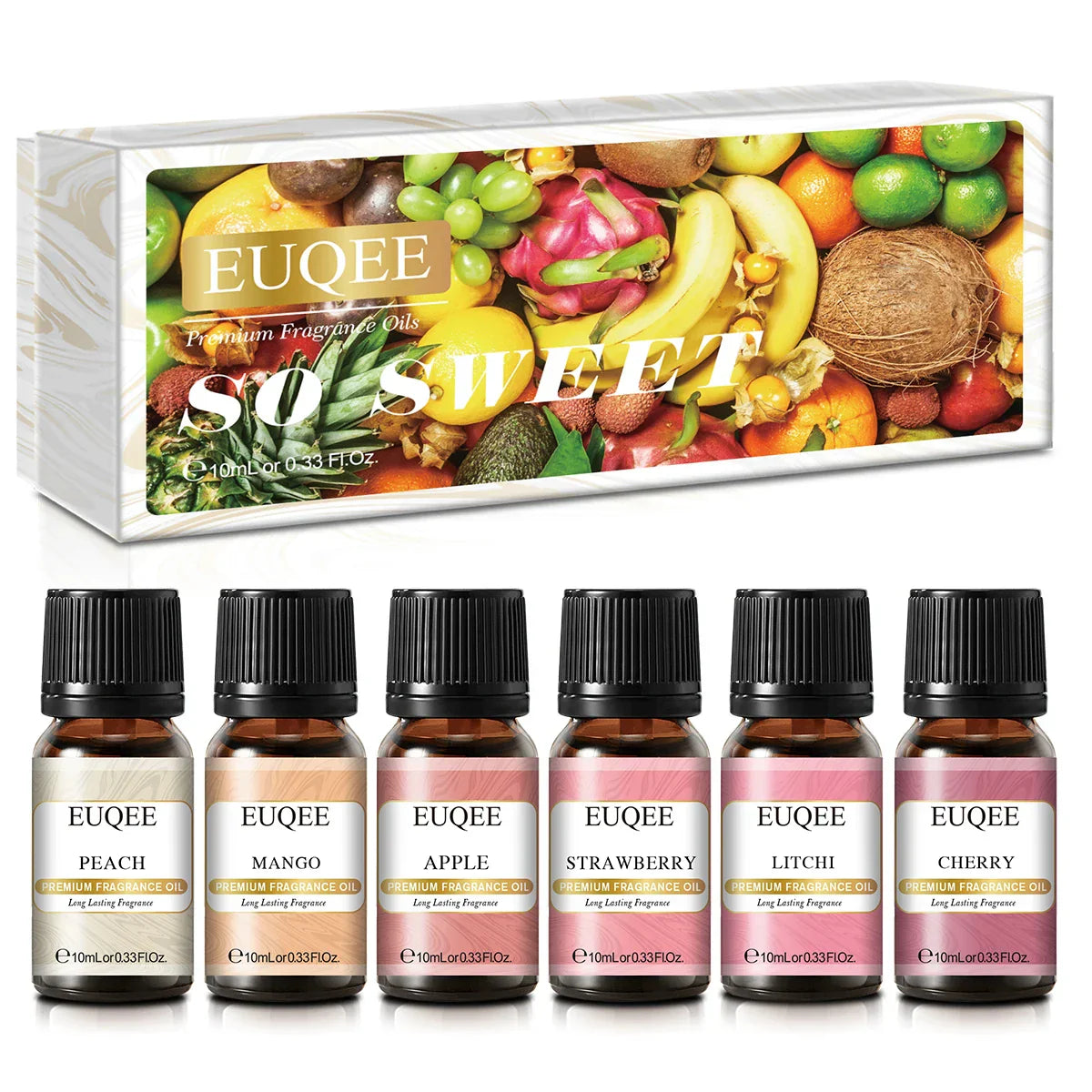 Euqee Fragrance Oil Gift Kit For Diffuser