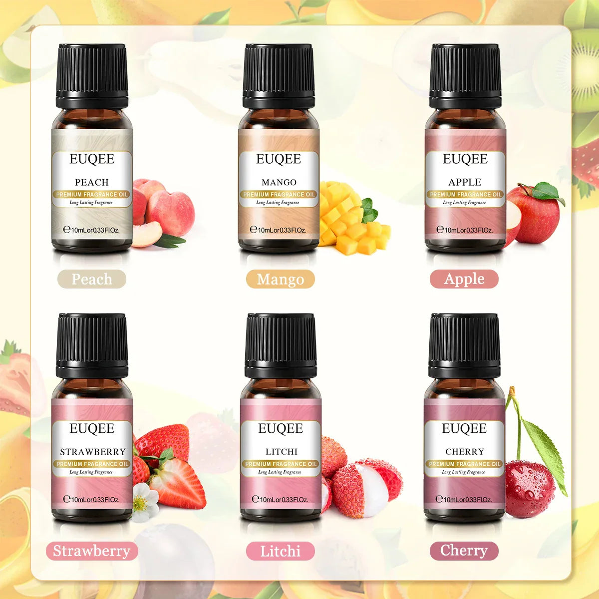 Euqee Fragrance Oil Gift Kit For Diffuser