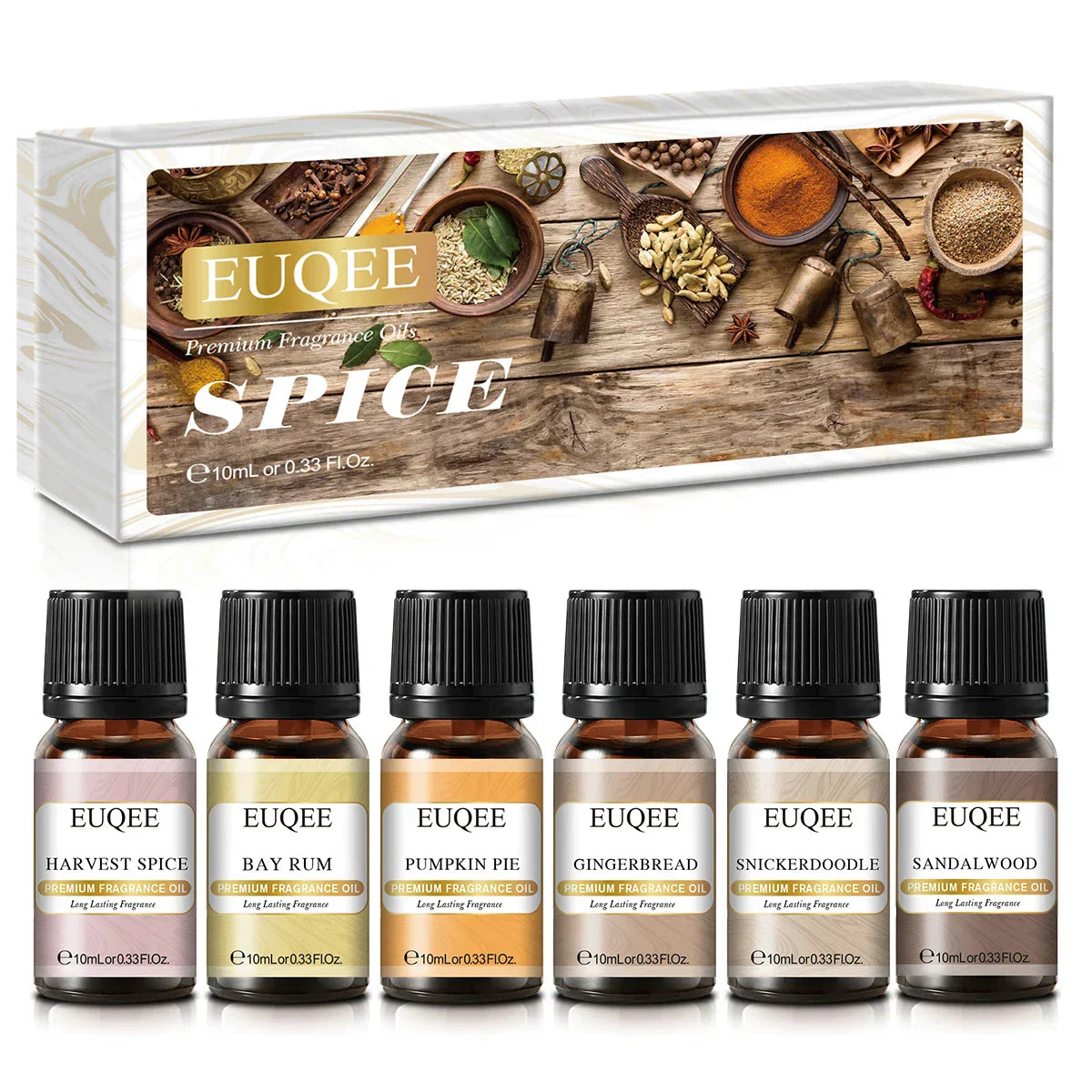 Euqee Fragrance Oil Gift Kit For Diffuser