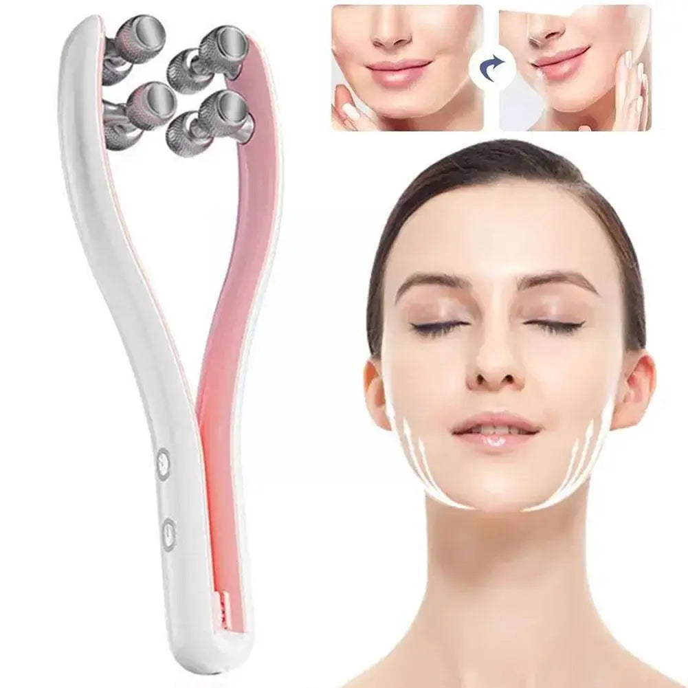 Electric Facial Roller Massager Face Slimming Double Lift