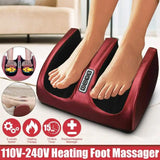 Electric Foot Massager Heating Therapy Hot Compression Shiatsu