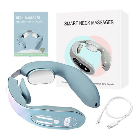 Electric Pulse Ems Portable Neck Massager Cervical Muscular