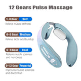 Electric Pulse Ems Portable Neck Massager Cervical Muscular