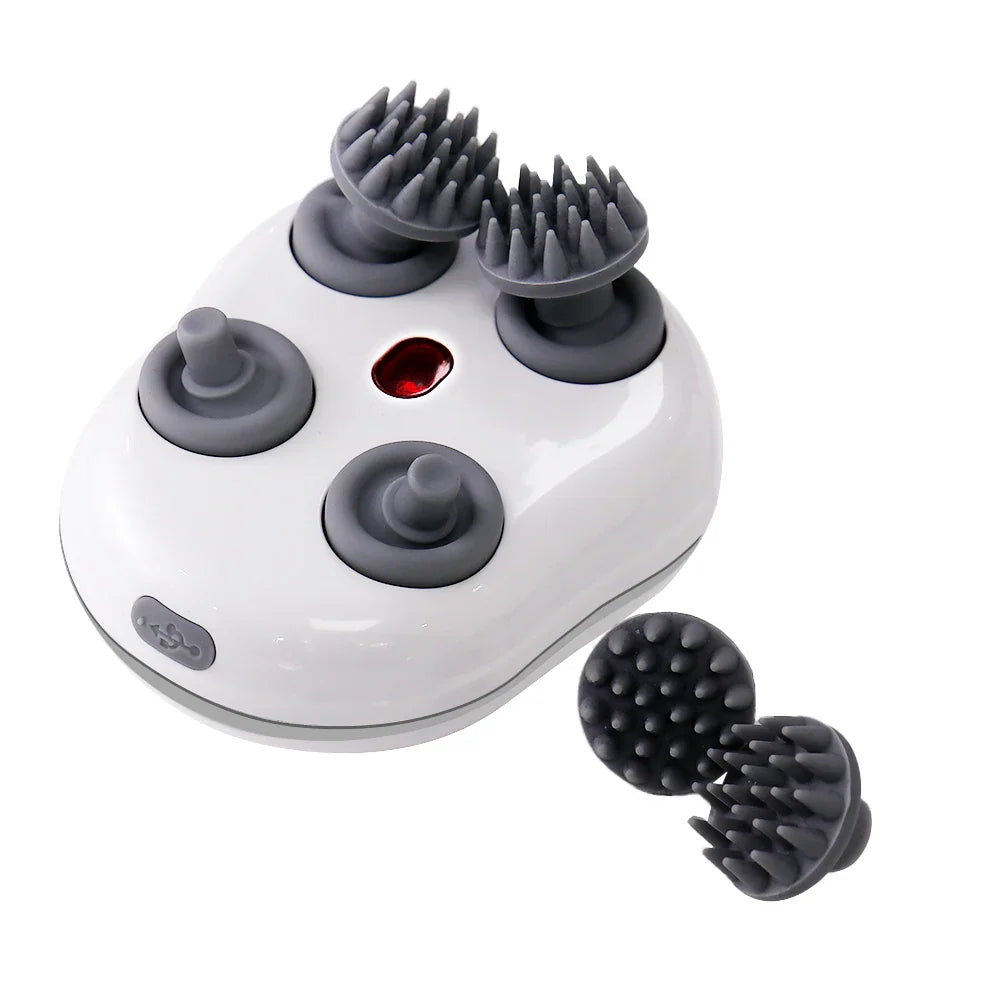 Electric Scalp Massager Head Massage Instrument Kneading Vibration