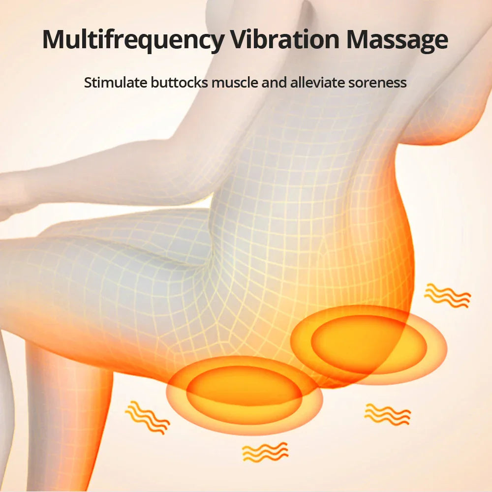 Electric Vibration Body Massage Mattress Inflatable Air Pillow