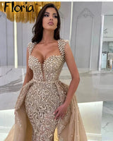 Elegant Light Champagne Queen Anne Party Dress With