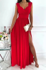 Elegant Long Wedding Bridesmaid Dress For Women Lady