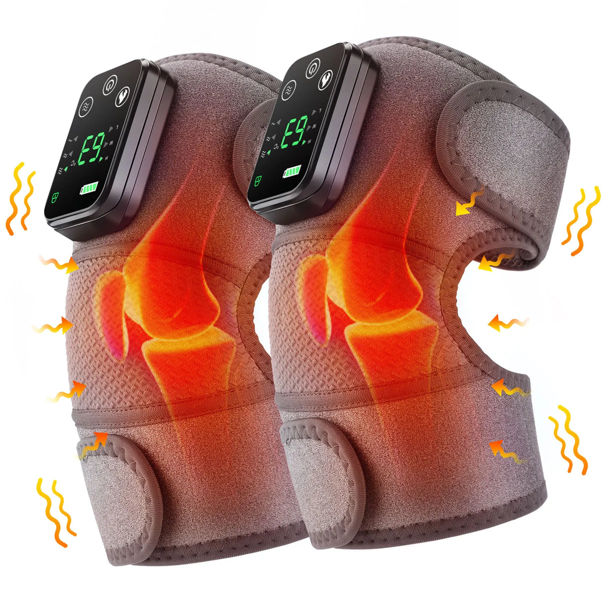 Eletric Heating Knee Massage Instrument Vibrator Knee Pad