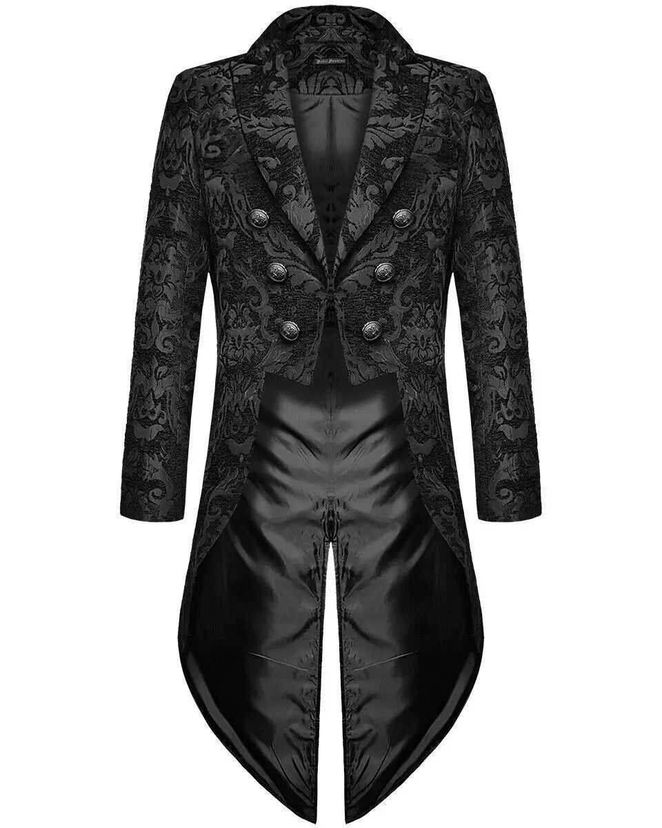 European Clothing Classical Devil Mens Gothic Steampunk Tailcoat