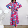 European And American Temperament Women Dress Contrast Color