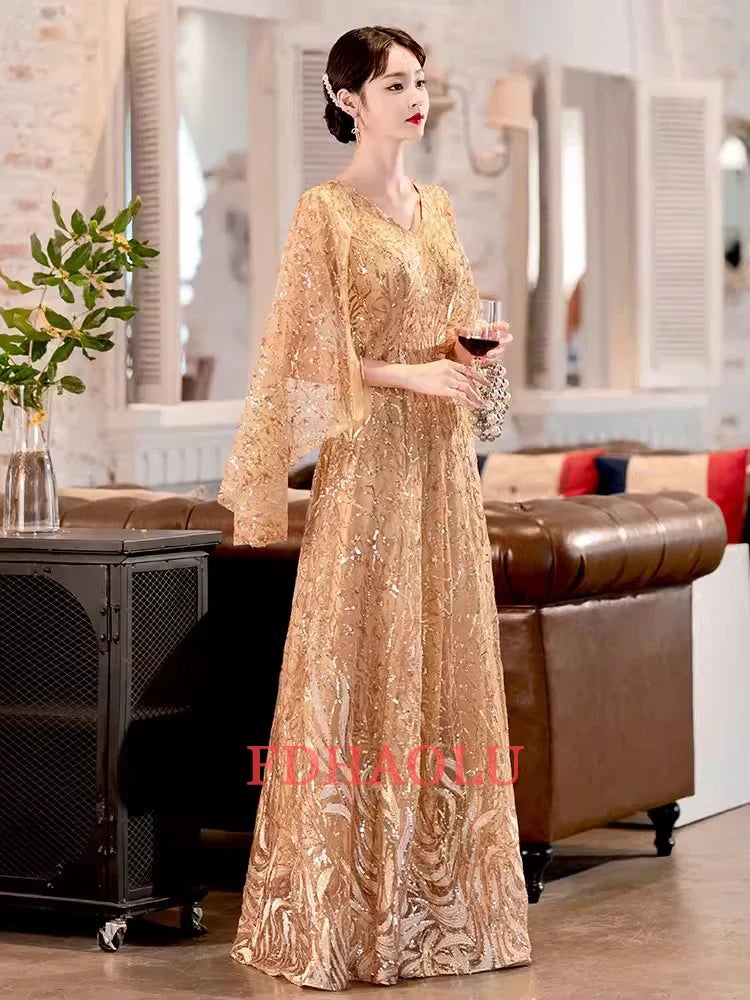 Fdhaolu Custom Size Gold Sequin Mother