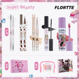 Flortte Professional Makeup Kit Makeup Box Eyeliner