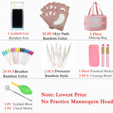 False Eyelash Extension Kit Beginner Mannequin Head