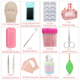 False Eyelash Extension Kit Beginner Mannequin Head