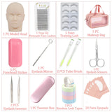 False Eyelash Extension Kit Beginner Mannequin Head