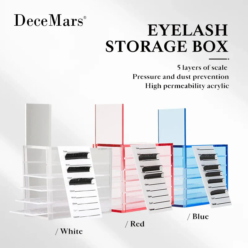 False Eyelashes Storage Box Layers Acrylic Pallet