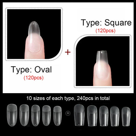 False Nails New Matte Tips Fake Nail Capsule